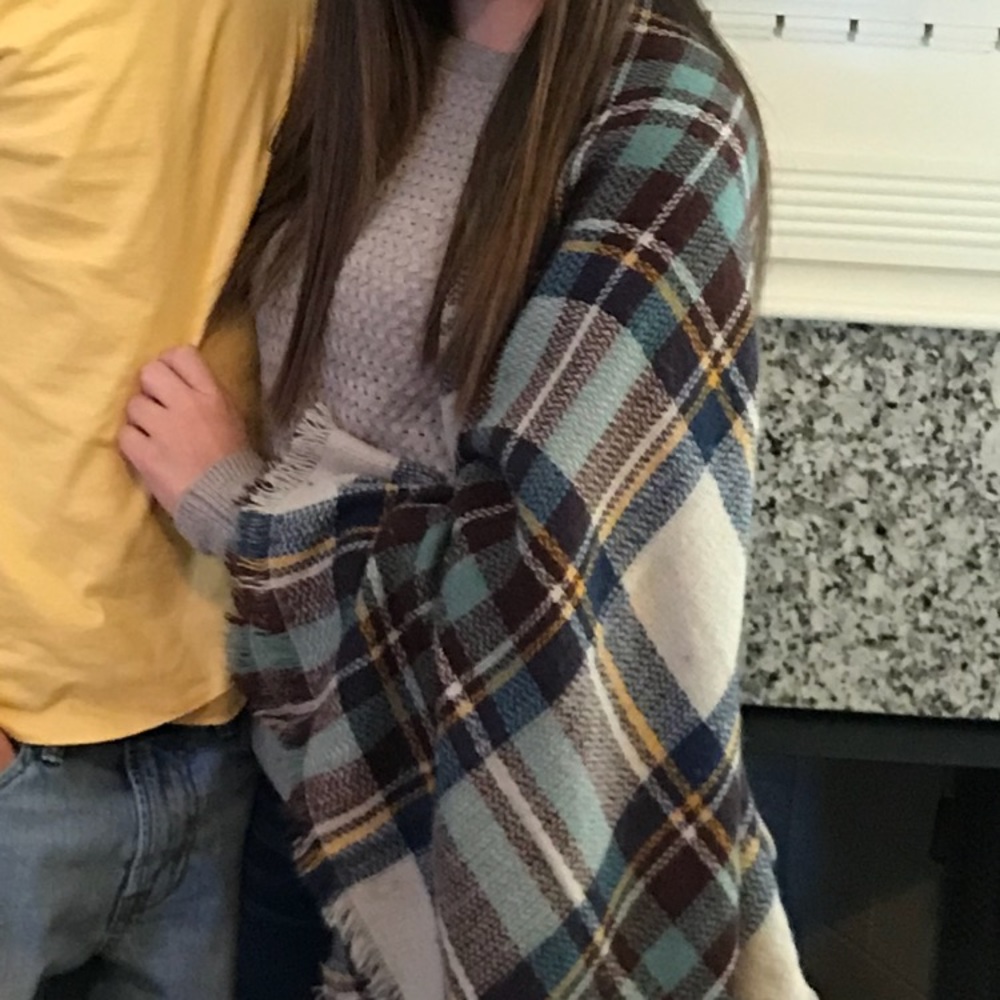Plaid Blanket Scarf